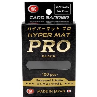Prot�ges Cartes Standard  KMC - Hyper MAT PRO Black (par 100)