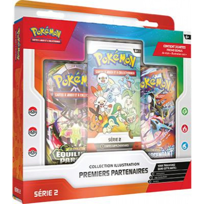 Coffret 3 Boosters Pok�mon Collection Illustration Premiers Partenaires - S�rie 2