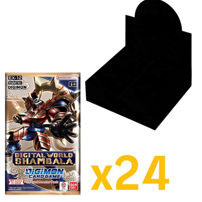 Boite de Boosters Anglais Digimon Card Game Boite de 24 Boosters - EX12 - Digital World Shambala