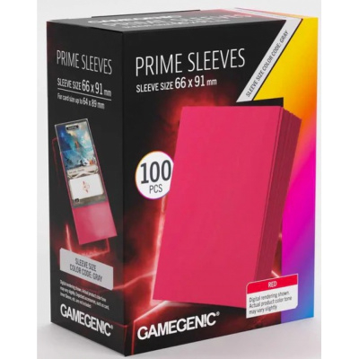 Prot�ges Cartes Standard  100 Pochettes - Prime  - Rouge