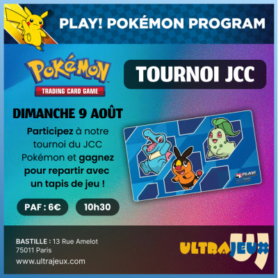 Ev�nements Pok�mon Tournoi JCC : C�l�bration de mi-ann�e - Dimanche 9 Ao�t 10h30 - Bastille