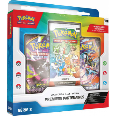 Coffret 3 Boosters Pok�mon Collection Illustration Premiers Partenaires - S�rie 3