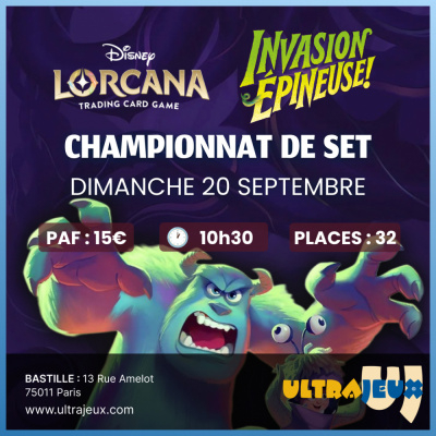 Ev�nements Lorcana Tournoi Lorcana - Championnat de Set : Invasion �pineuse - Construit - Dimanche 20 Septembre 2026 � 10h30 - Bastille