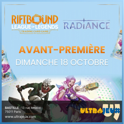 Ev�nements Riftbound Pr�-Rift Event Radiance Bastille - Dimanche 18 Octobre 10h30