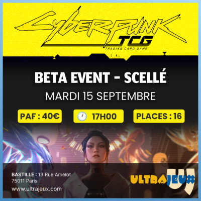 Beta Event - Welcome to City Night - Mardi 15 Septembre - 17h00 - Bastille