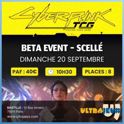Beta Event - Welcome to City Night - Dimanche 20 Septembre - 10h30 - Bastille