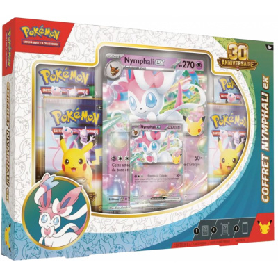 Coffret 4 Boosters Pok�mon 30e Anniversaire : Nymphali EX