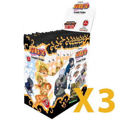 Boite de Boosters Fran�ais Naruto Mythos Display de 24 Boosters - Set 2 - Edition 1 - Lot de 3
