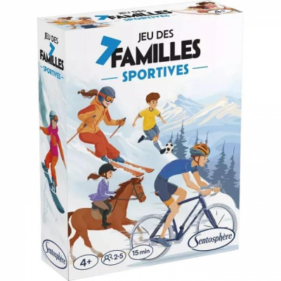 Jeu de Cartes en Famille Jeu de 7 Familles - Sportives