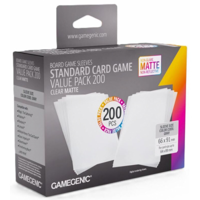 Prot�ges Cartes Standard  200 Pochettes - Value pack - Transparent - Matte