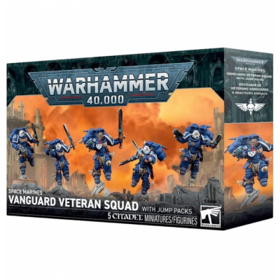 Figurine Warhammer 40.000 Warhammer 40.000 - Space Marines : Escouade V�t�rans d'Avant-garde � R�acteurs Dorsaux