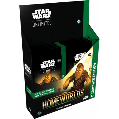 Boite de Boosters Anglais Star Wars Unlimited Homeworlds - Carbonite Edition - Display de 12 Boosters