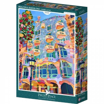  R�flexion Pieces & Peace - Puzzle Magnifique Barcelone - 1000 Pi�ces