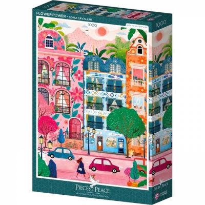  R�flexion Pieces & Peace - Puzzle Le Pouvoir Des Fleurs - 1000 Pi�ces