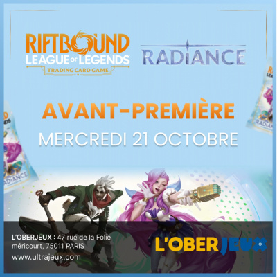 Ev�nements Riftbound Pr�-Rift Event Radiance Oberkampf - Mercredi 21 Octobre � 19h00