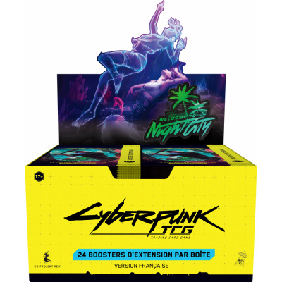 Boite de Boosters Fran�ais Cyberpunk TCG Display de 24 Boosters - Welcome to Night City
