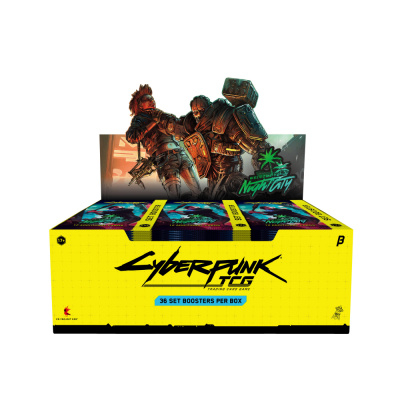 Boite de Boosters Anglais Cyberpunk TCG Display de 36 Boosters - Welcome to Night City (Version BETA)