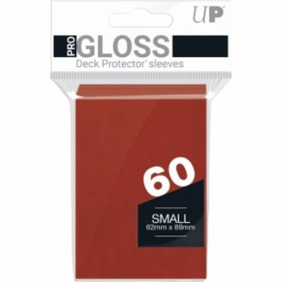 Prot�ges Cartes Format JAP  Sleeves Ultra-pro Mini Par 60 Rouge (Red) - GLOSS