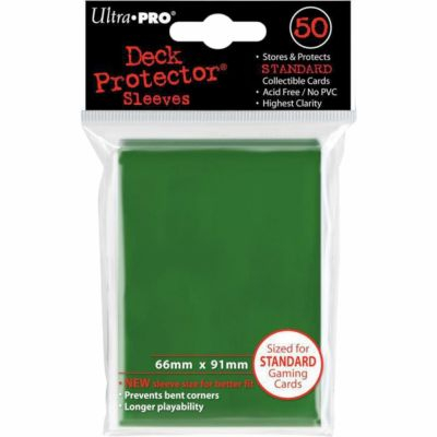 Protges Cartes Standard  Sleeves Ultra-pro Standard Par 50 Vert Fonc