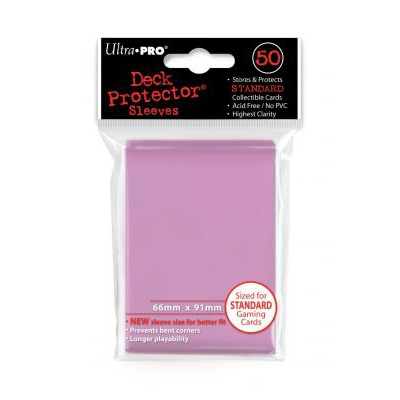 Prot�ges Cartes Standard  Sleeves Ultra-pro Standard Par 50 Rose