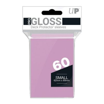 Protèges Cartes Format JAP  Sleeves Ultra-pro Mini Par 60 Rose (Pink)