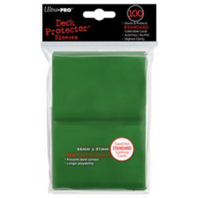 Protges Cartes Standard  Sleeves Ultra-pro Standard Par 100 Vert Fonc