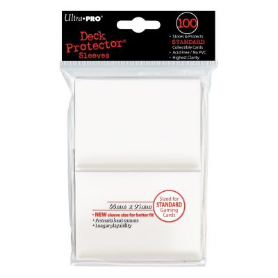 Protèges Cartes Standard  Sleeves Ultra-pro Standard Par 100 Blanc