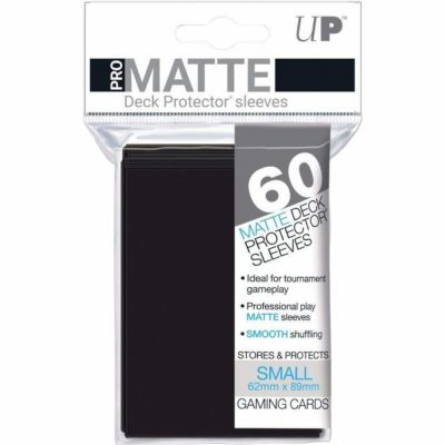 Protèges Cartes Format JAP  Sleeves Ultra-pro Mini Par 60 Noir Matte