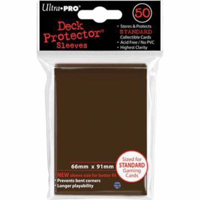 Protges Cartes Standard  Sleeves Ultra-Pro - Standard Par 50 Marron