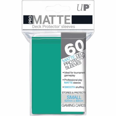 Protges Cartes Format JAP  Sleeves Ultra-pro Mini Par 60 Vert Aquatique Matte