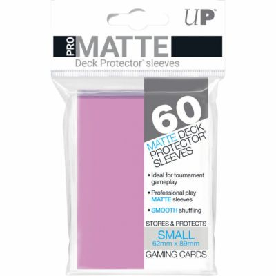Protèges Cartes Format JAP  Sleeves Ultra-pro Mini Par 60 Rose (Pink) Matte