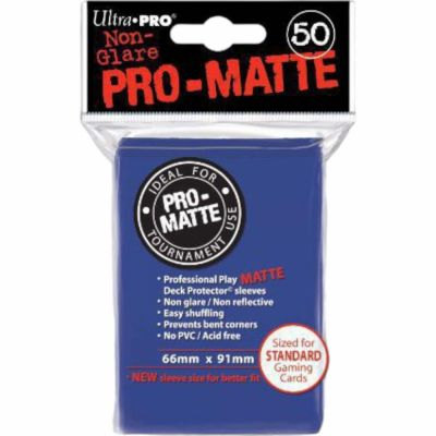 Protges Cartes Standard  Sleeves Ultra-pro Standard Par 50 Bleu Fonc Matte