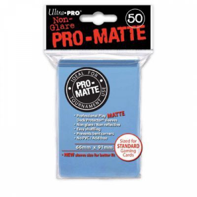 Protèges Cartes Standard  Sleeves Ultra-pro Standard Par 50 Bleu Mc Matte