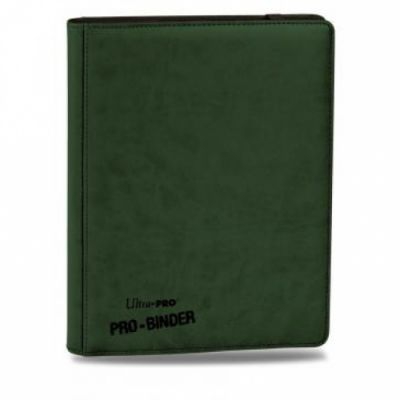 Portfolio  Premium Pro-binder - Simili Cuir Vert Foncé -  360 Cases (20 Pages De 18)