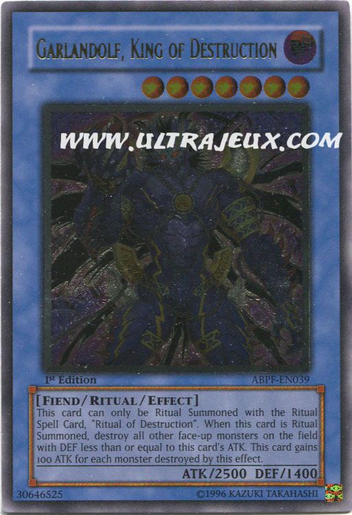 yugioh garlandolf king of destruction deck Yu-Gi-Oh! - Absolute Powerforce player and collector. Garlandolf, Roi de la Destruction