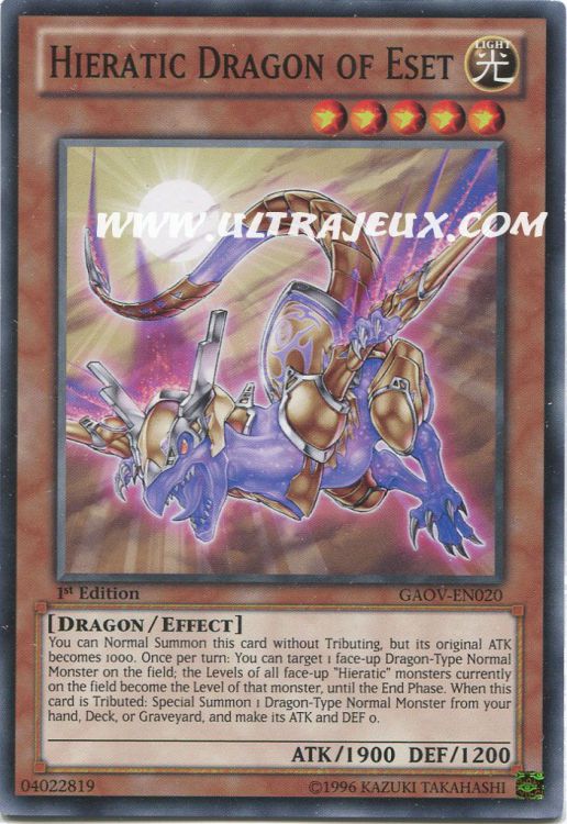 LiLy_Yugioh] Lá bài Hieratic Sun Dragon Overlord of Heliopolis - CT09