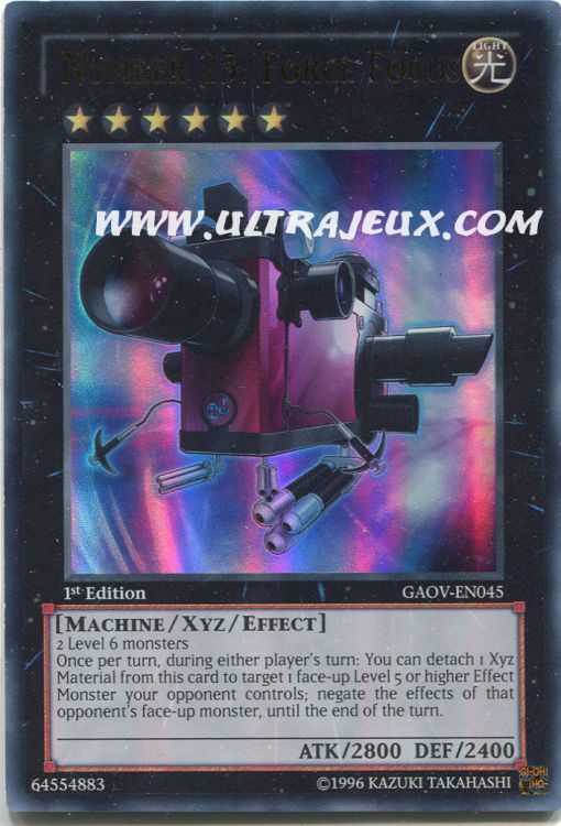 VF/COMMUNE/NEUVE "Numéro 25 Force Focus" SP14-FR026 Yu-Gi-Oh VF/COMMUNE/NEUVE "Numéro 25 Force Focus" SP14-FR026 Yu-Gi-Oh