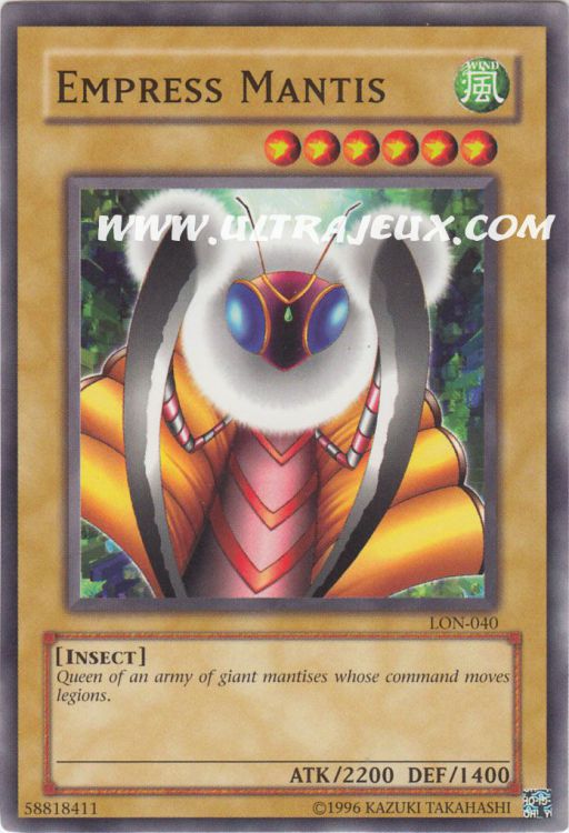 Empress Mantis (LON-040) [Carte Yu-Gi-Oh! Cartes à l'Unité Anglais