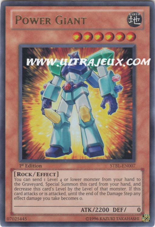Power Giant (STBLEN007) [Carte YuGiOh! Cartes à l'Unité Anglais
