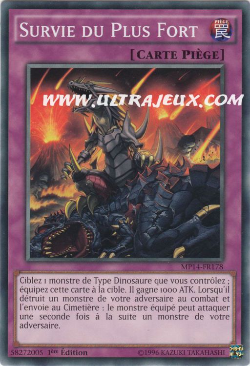 Survie Du Plus Fort (MP14-FR178) [Carte Yu-Gi-Oh! Cartes à l'Unité  Français] - UltraJeux