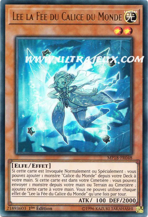 Lee la Fée du Calice du Monde (MP18FR048) [Carte YuGiOh! Cartes à l