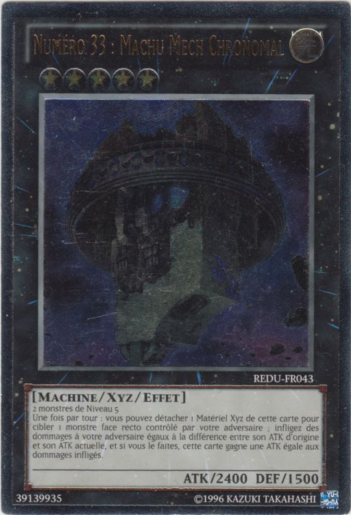 Number 33: Chronomaly Machu Mech – Ultra Rare (NCF1-JP033) Japanese Yu-Gi-Oh Card