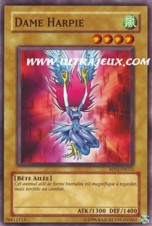 OCCASION Carte Yu Gi Oh DAME HARPIE 1 STP1-FR014 SPEED DUEL 