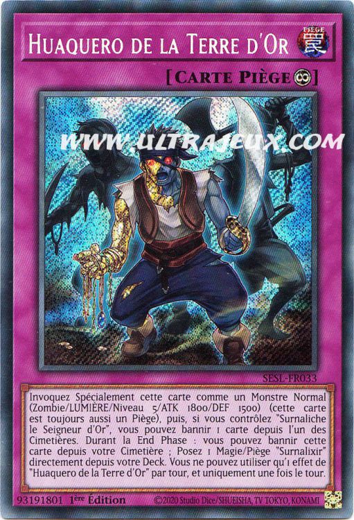 Yu-Gi-Oh! Carta Huaquero Della Terra D'Oro - MGED-EN127 - 1a Edizione Rara
