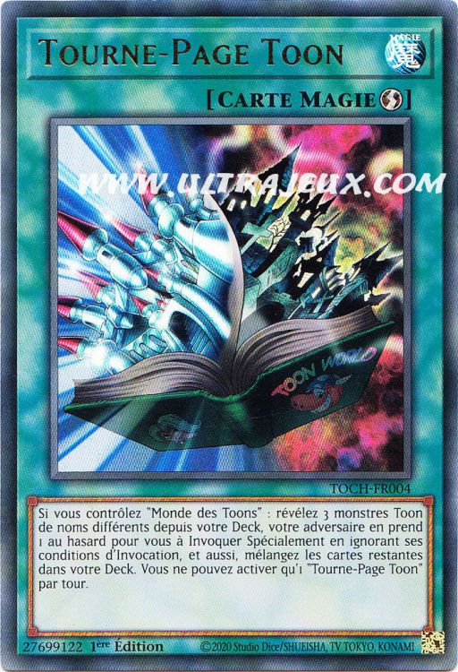 Yu-Gi-Oh Ultra Rare Tourne-Page Toon TOCH-FR004 1st 