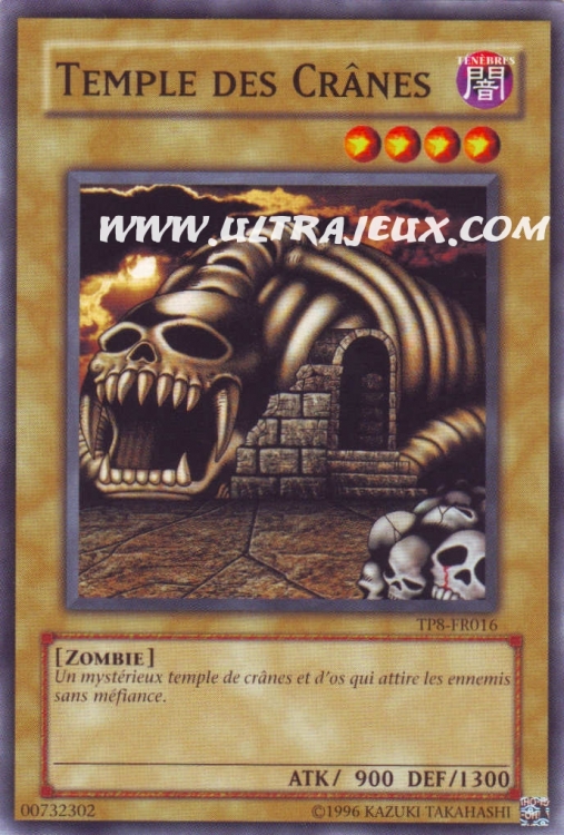 Carte Yu Gi Oh Temple Des Crânes TP8-FR016